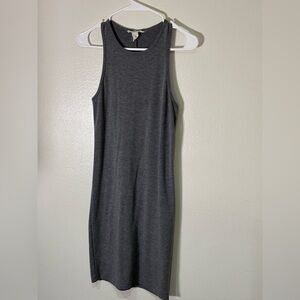 Forever 21 Dark Gray Sleeveless Midi Bodycon Dress